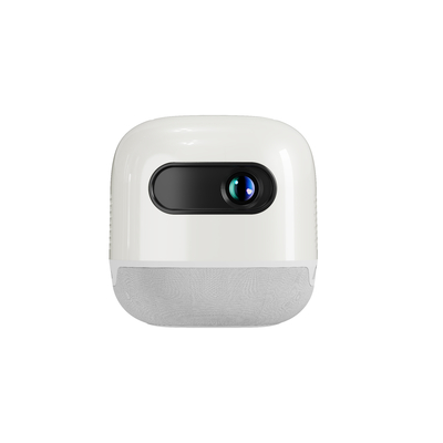 FLYIN M2 Android ميني مربع DLP مشروع محمول مع بطارية مدمجة مشروع التخييم في الهواء الطلق 4K