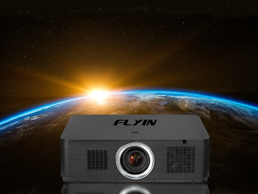 Flyin-K1200U 12000 Ansi Lumens WUXGA 3LCD جهاز عرض ليزر 1.8x تكبير كهربائي HDBaseT لقاعة كبيرة