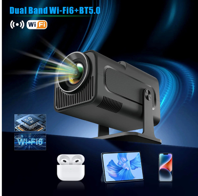 FLYIN HY320MINI 4K Ultra HD 3D جهاز عرض محمول قصير الرمي ومعدات العرض للاستخدام في المسرح المنزلي والسينما