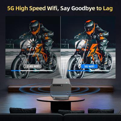 FLYIN P20 Pro 4K 350Lms 1080P Full HD Projector العدسة ذاتية التركيز مصباح LCD أندرويد 13 Airplay استخدام المسرح المنزلي المحمول