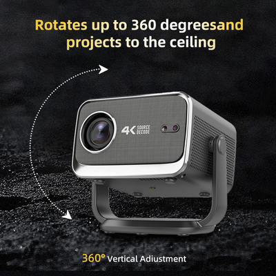 FLYIN P20 Pro 4K 350Lms 1080P Full HD Projector العدسة ذاتية التركيز مصباح LCD أندرويد 13 Airplay استخدام المسرح المنزلي المحمول