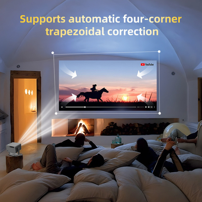FLYIN P20 Pro 4K 350Lms 1080P Full HD Projector العدسة ذاتية التركيز مصباح LCD أندرويد 13 Airplay استخدام المسرح المنزلي المحمول