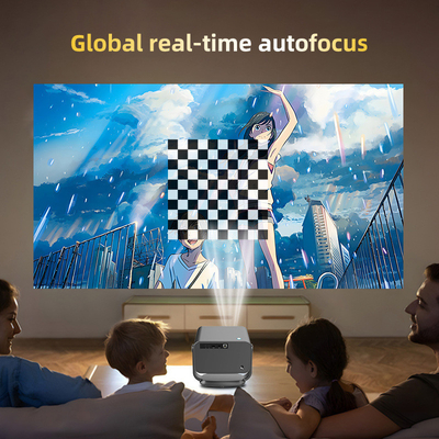 FLYIN P20 Pro 4K 350Lms 1080P Full HD Projector العدسة ذاتية التركيز مصباح LCD أندرويد 13 Airplay استخدام المسرح المنزلي المحمول