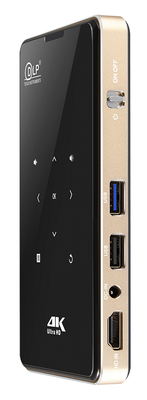 فلين P09 4K HD جهاز عرض محمول أندرويد 9.0 16GB ROM مصباح LED للمنزل والتعليم