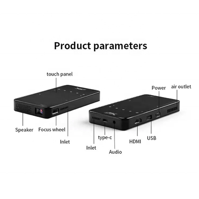 فلاين DLP ميني Smart Led Projector S90 أنظمة أندرويد بطارية WiFi مدمجة لاستخدام المسرح المنزلي