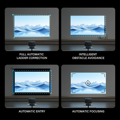 فلايين بي 50 سينما منزلية 1080P 4K بروجكتور Allwinner H713 بروجكتور 800 ANSI لومنز بروجكتور تلفزيون منزلي