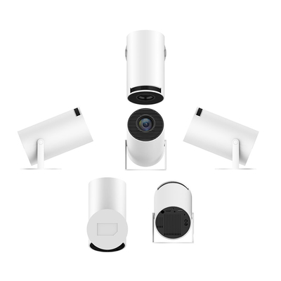 فلايين HY300 3D 4K ميني أندرويد LED بروجكتور 1080P Smart WiFi مع وضوح الزاوية العريضة المحمول ومضمن في السماعة