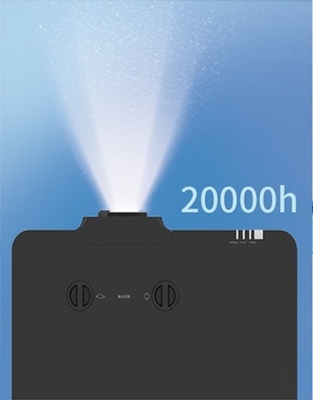 مشروع ليزر Flyin 6500 لومينز DLP مع دقة WUXGA ودعم 3D نشط 4K 0.8 DMD شريحة تحويل عدسة التركيز اليدوي