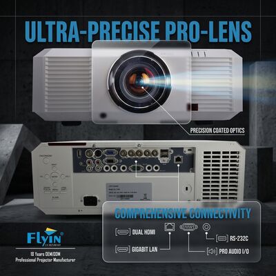 3LCD 10000 لومين بروجكتر خرائط ثلاثية الأبعاد في الهواء الطلق EL-705U WUXGA 1920x1200 عرض مكان كبير