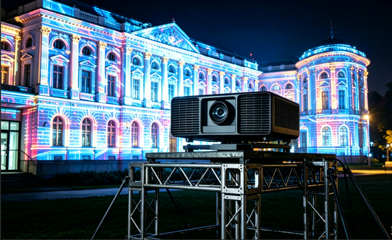 جهاز عرض ليزر DLP مع 13000 لومن الوضوح 4K متوافق للاستخدام في الخارج في أماكن كبيرة
