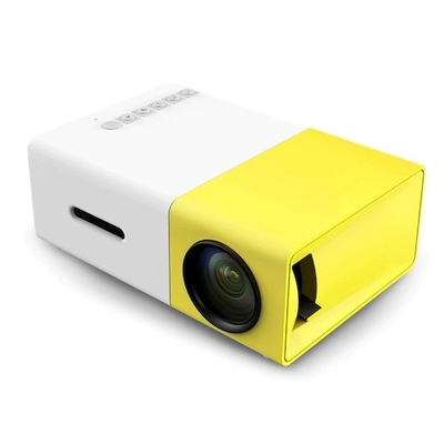 YG300 Mini Pocket 4k أجهزة عرض LED محمولة صفراء للمسرح المنزلي