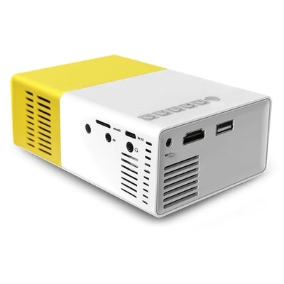 YG300 Mini Pocket 4k أجهزة عرض LED محمولة صفراء للمسرح المنزلي