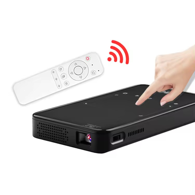 فلايين S90 4K ميني محمول أندرويد ذكي DLP جهاز عرض واي فاي بلوتوث تمكين شكل الهاتف المحمول الولايات المتحدة وصلة مصباح LED بطارية 3D