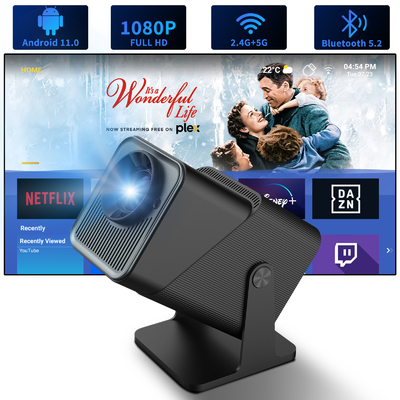 فلاين FY360 2025 بيع ساخن عالية الجودة HD 3D ميني بروجكتر الجيب مع أندرويد 11 4K الفيديو والأفلام واي فاي وميزات محمولة