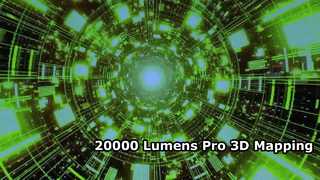 جهاز عرض ليزر لرسم الخرائط ثلاثي الأبعاد بقوة 20000 لومن