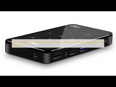 جهاز عرض صغير محمول أسود بدقة 4K مقاوم للغبار ومقاوم للماء يعمل بنظام الأندرويد DLP