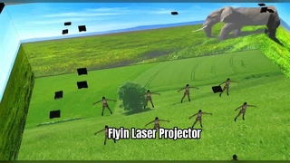 جهاز عرض ليزر Flyin - سطوع عالي، وتباين عالٍ، وألوان زاهية.